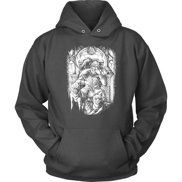 Norse Odin Valhalla HoodieT-shirtUnisex HoodieCharcoalS