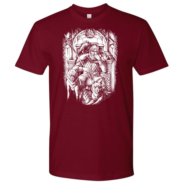 Norse Odin Valhalla T-ShirtT-shirtNext Level Mens ShirtCardinalS