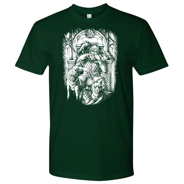 Norse Odin Valhalla T-ShirtT-shirtNext Level Mens ShirtForest GreenS