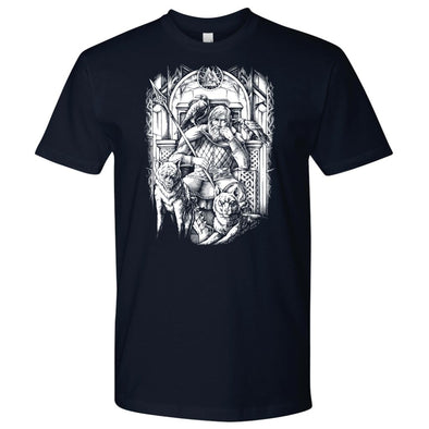 Norse Odin Valhalla T-ShirtT-shirtNext Level Mens ShirtNavyS