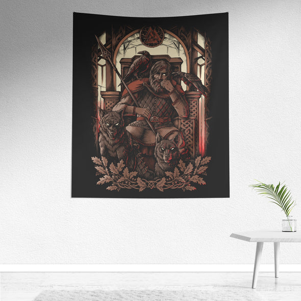 Norse Odin Valhalla Tapestry ArtWall Art