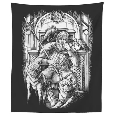 Norse Odin Valhalla Wall TapestryTapestries60" x 50"