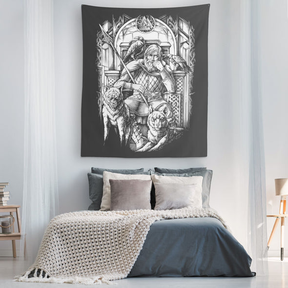 Norse Odin Valhalla Wall TapestryTapestries