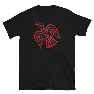 Norse Odins Red Raven T-ShirtBlackS