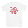 Norse Odins Red Raven T-ShirtWhiteS