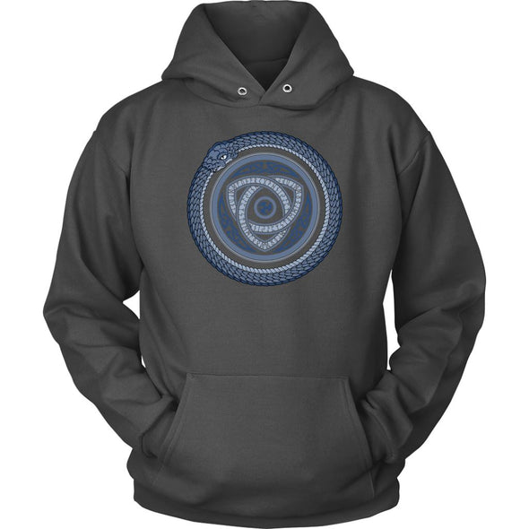 Norse Ouroboros Serpent HoodieT-shirtUnisex HoodieCharcoalS