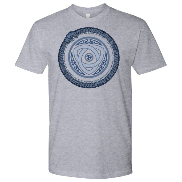 Norse Ouroboros Serpent T-ShirtT-shirtNext Level Mens ShirtHeather GreyS