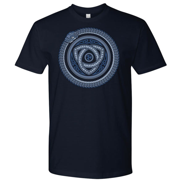 Norse Ouroboros Serpent T-ShirtT-shirtNext Level Mens ShirtNavyS