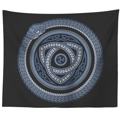 Norse Ouroboros Serpent Wall TapestryTapestries60" x 50"