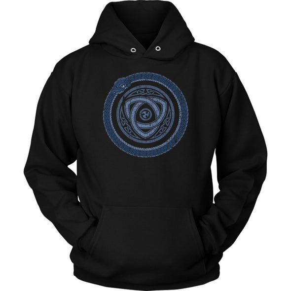 Norse Ouroboros Valknut HoodieT-shirtUnisex HoodieBlackS