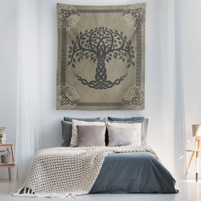Norse Pagan Celtic Tree of Life Wall TapestryTapestries
