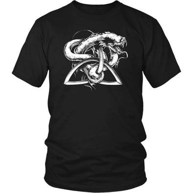 Norse Pagan Serpent Triquetra T-ShirtT-shirtDistrict Unisex ShirtBlackS