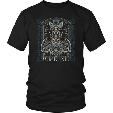 Norse Pagan Thors Hammer Mjollnir T-shirtT-shirtDistrict Unisex ShirtBlackS