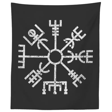 Norse Pagan Vegvisir Wall TapestryTapestries60" x 50"