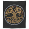 Norse Pagan Yggdrasil Knotwork Runes TapestryTapestries60" x 50"