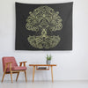 Norse Pagan Yggdrasil Knotwork Wall TapestryTapestries