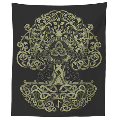 Norse Pagan Yggdrasil Wall TapestryTapestries60" x 50"