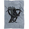 Norse Raven Horn of Odin Fleece BlanketBlanketsSmall Fleece Blanket (40"x30")