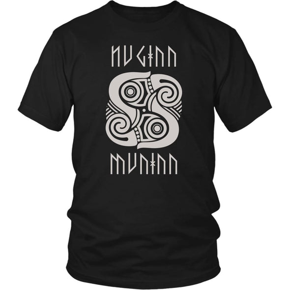 Norse Raven Huginn Muninn ShirtT-shirtDistrict Unisex ShirtBlackS