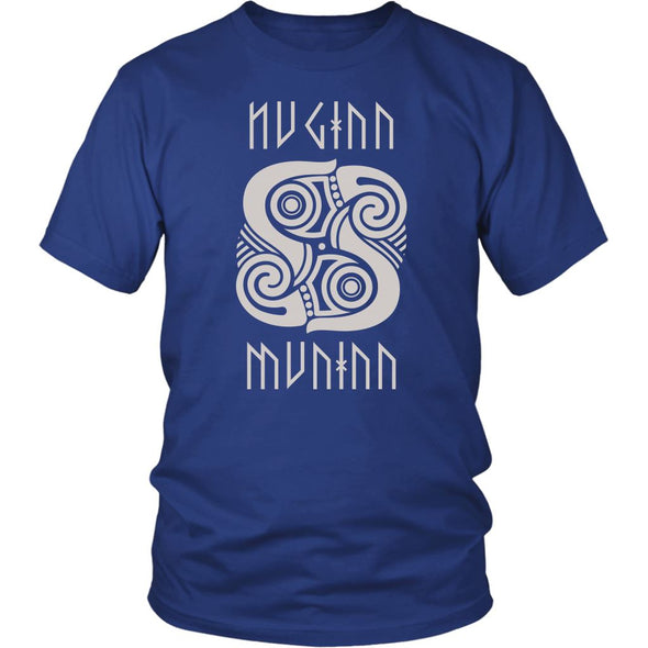 Norse Raven Huginn Muninn ShirtT-shirtDistrict Unisex ShirtRoyal BlueS