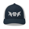 Norse Raven Viking Valknut Trucker CapNavy/ White