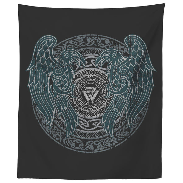 Norse Ravens Tapestry DistressedTapestries60" x 50"