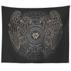 Norse Ravens Valknut Wall Tapestry DistressedTapestries60" x 50"