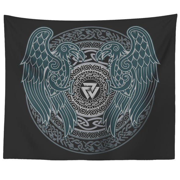 Norse Ravens Wall TapestryTapestries60" x 50"