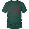 Norse Red Gungnir Knotwork T-ShirtT-shirtDistrict Unisex ShirtDark GreenS