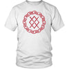 Norse Red Gungnir Knotwork T-ShirtT-shirtDistrict Unisex ShirtWhiteS