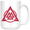 Norse Red Valknut Coffee MugDrinkware15oz Mug