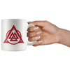 Norse Red Valknut Coffee MugDrinkware