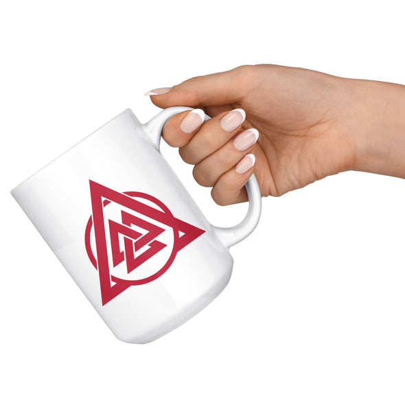 Norse Red Valknut Coffee MugDrinkware