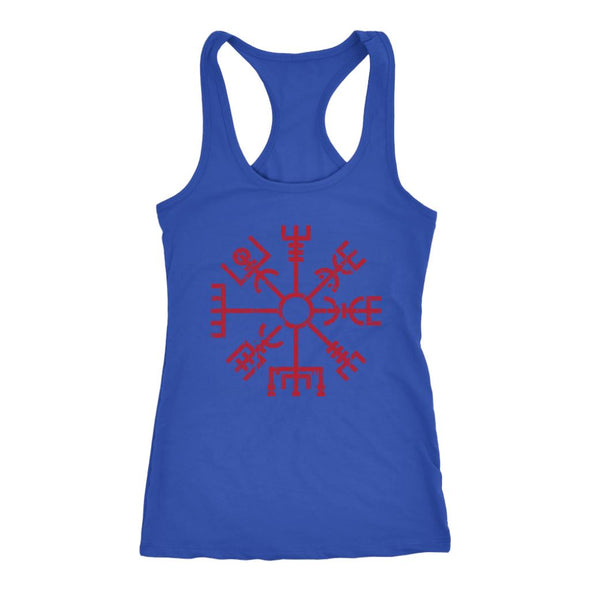 Norse Red Vegvisir Racerback Tank TopT-shirtNext Level Racerback TankRoyalXS