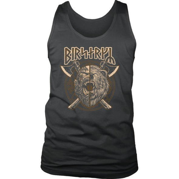 Norse Runes Viking Berserker Mens Tank TopT-shirtDistrict Mens TankCharcoalS