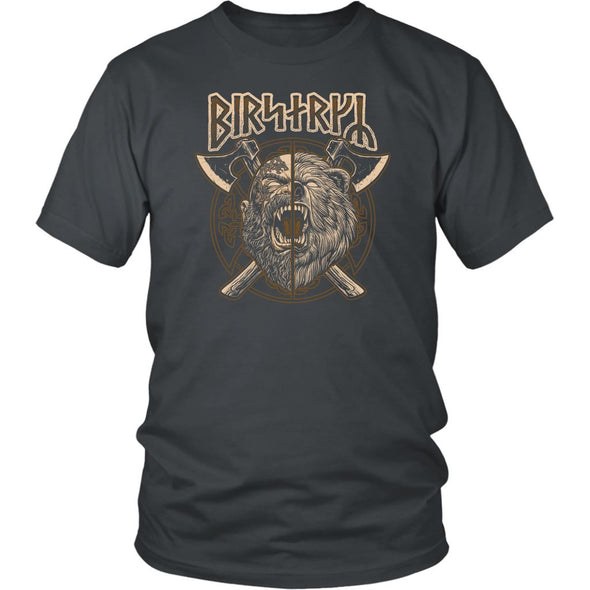 Norse Runes Viking Berserker T-ShirtT-shirtDistrict Unisex ShirtCharcoalS