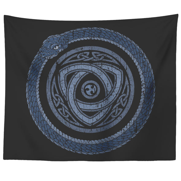 Norse Serpent Ouroboros Tapestry DistressedTapestries60" x 50"