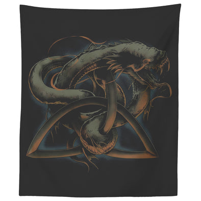 Norse Serpent Trinity Knot Wall TapestryTapestries60" x 50"