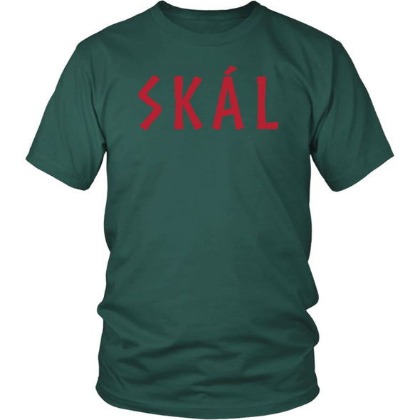 Norse Skál Cheers Cotton T-ShirtT-shirtDistrict Unisex ShirtDark GreenS