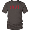 Norse Skál Cheers Cotton T-ShirtT-shirtDistrict Unisex ShirtHeather BrownS