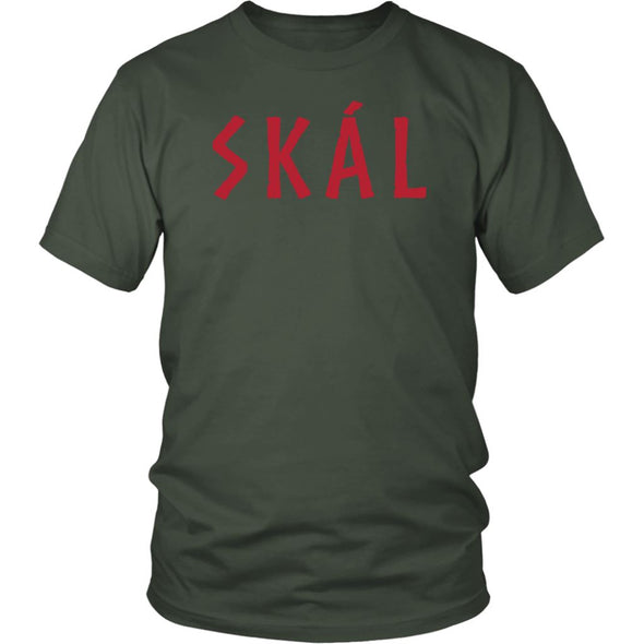 Norse Skál Cheers Cotton T-ShirtT-shirtDistrict Unisex ShirtOliveS