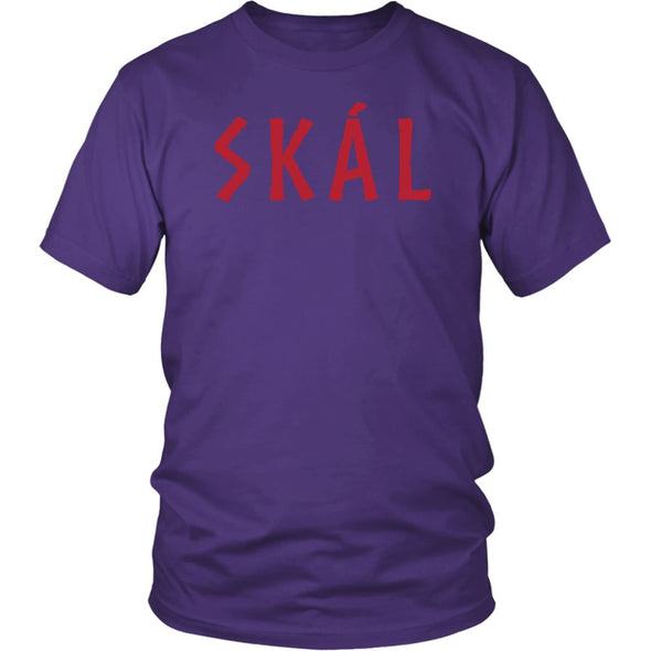 Norse Skál Cheers Cotton T-ShirtT-shirtDistrict Unisex ShirtPurpleS