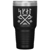 Norse Skál Runes Viking Axe Tumbler 30ozTumblersBlack