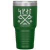 Norse Skál Runes Viking Axe Tumbler 30ozTumblersGreen