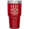 Norse Skál Runes Viking Axe Tumbler 30ozTumblersRed