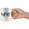 Norse Skál Runes White Ceramic Coffee Mug 11ozDrinkware