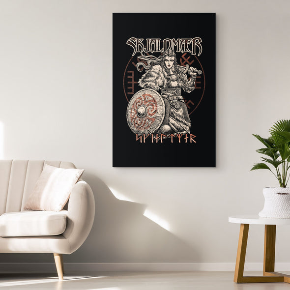 Norse Skjaldmaer Shieldmaiden Canvas Wall ArtCanvas Wall Art 2