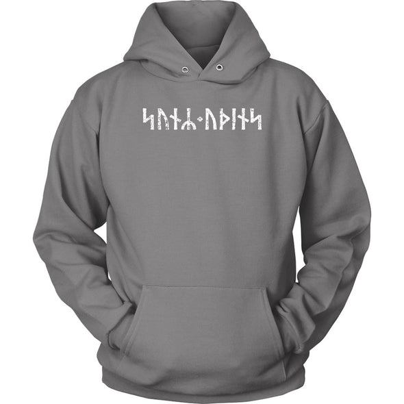 Norse Son of Odin Futhark Runes HoodieT-shirtUnisex HoodieGreyS