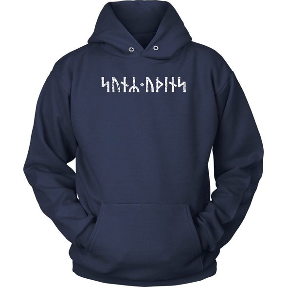 Norse Son of Odin Futhark Runes HoodieT-shirtUnisex HoodieNavyS