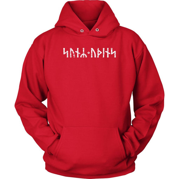 Norse Son of Odin Futhark Runes HoodieT-shirtUnisex HoodieRedS